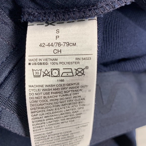 Gap Fit Core Trainer Dry Wicking Activewear Pants Small Navy Blue - Picture 6 of 11